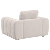 Burnett 3-piece Chenille Upholstered Sofa Set Ivory from Coaster - Luna Furniture