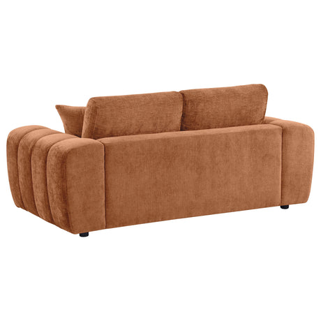Burnett 4-piece Chenille Upholstered Sofa Set Burnt Orange from Coaster - Luna Furniture