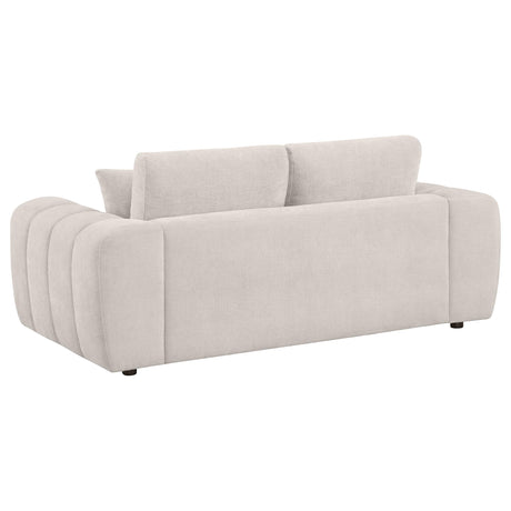 Burnett 4-piece Chenille Upholstered Sofa Set Ivory from Coaster - Luna Furniture