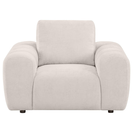Burnett Ivory Chenille Upholstered Accent Chair from Coaster - Luna Furniture
