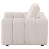 Burnett Ivory Chenille Upholstered Accent Chair from Coaster - Luna Furniture