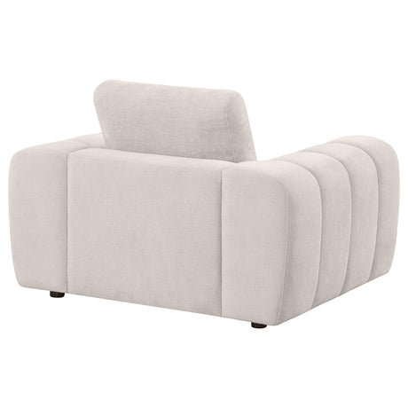 Burnett Ivory Chenille Upholstered Accent Chair from Coaster - Luna Furniture