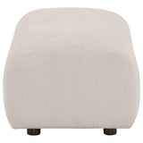 Burnett Ivory Chenille Upholstered Ottoman from Coaster - Luna Furniture