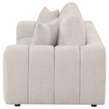 Burnett Chenille Upholstered Wide Arm Sofa Ivory from Coaster - Luna Furniture