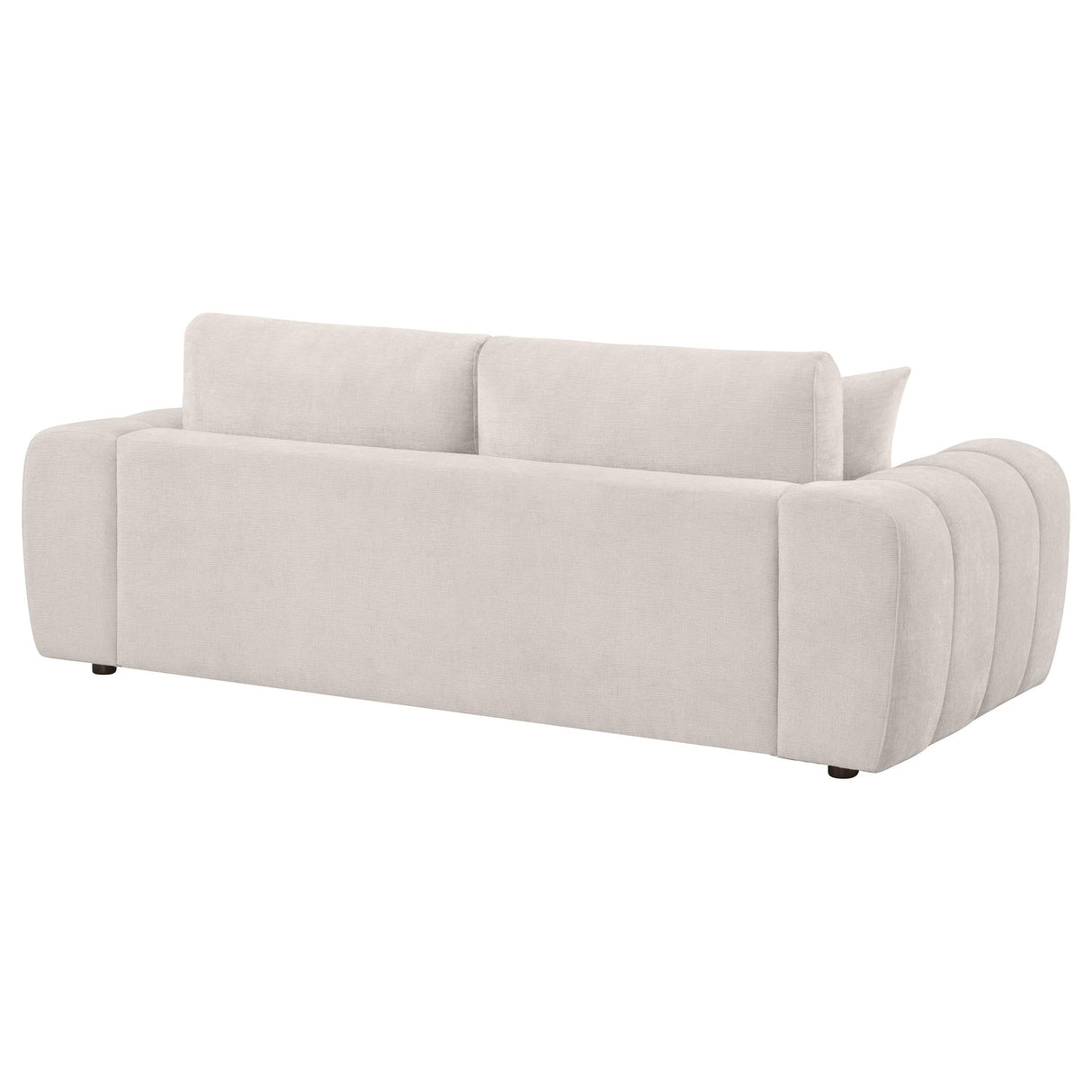 Burnett Chenille Upholstered Wide Arm Sofa Ivory from Coaster - Luna Furniture