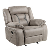 Tyson Gray Glider Recliner Chair from Steve Silver - Luna Furniture