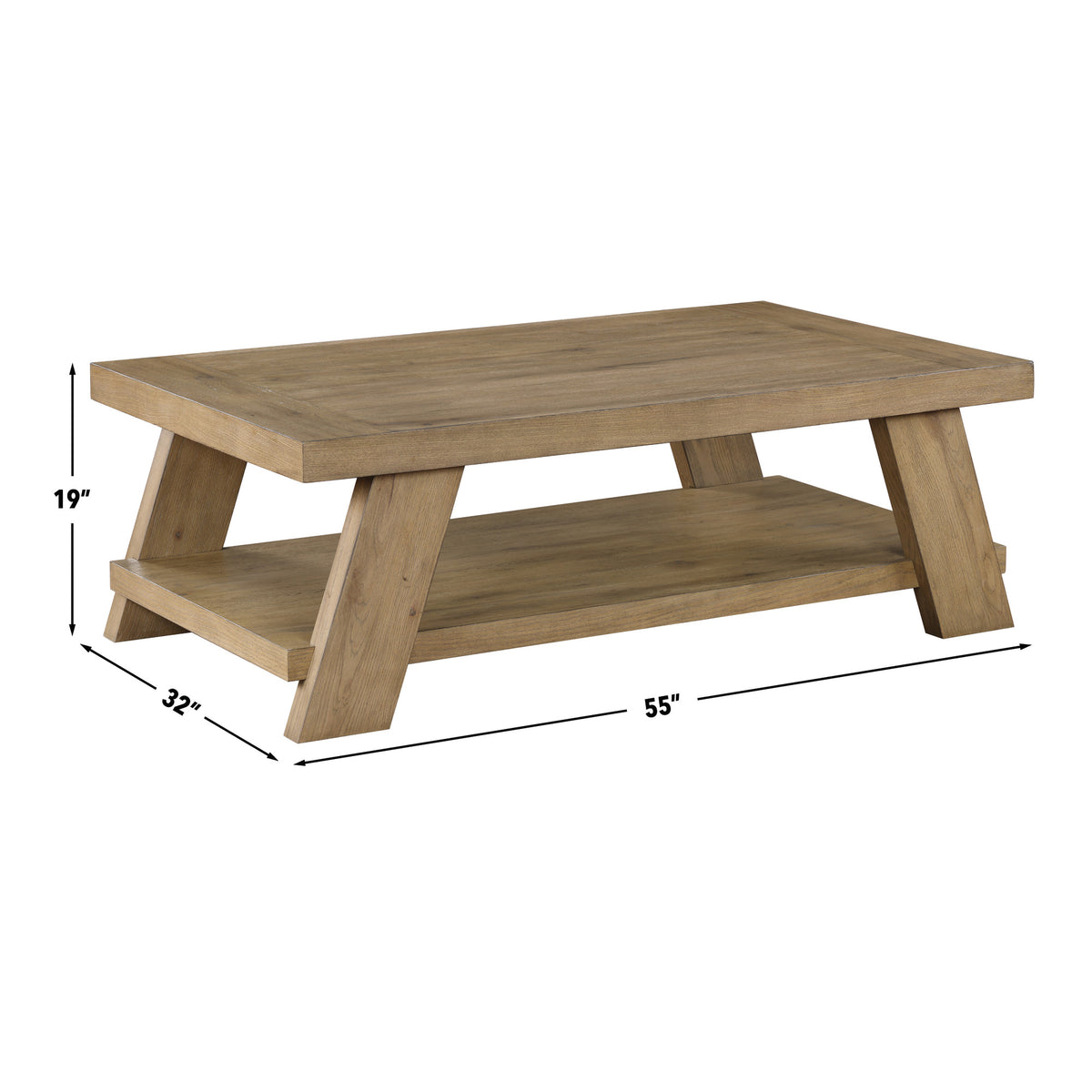 Orinda Brown 55" Coffee Table from Steve Silver - Luna Furniture