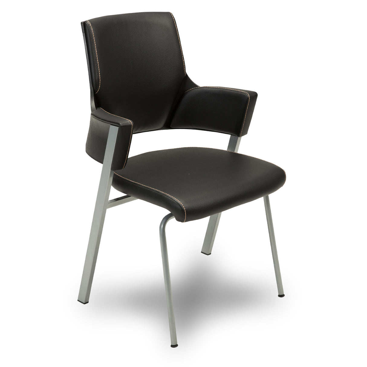 Aos Queue Guest Chair W/plstic Back & Vinyl from Michael Amini - Luna Furniture