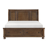 1718KBR-1EK* (3) EASTERN KING PLATFORM BED WITH FOOTBOARD STORAGE from Homelegance - Luna Furniture
