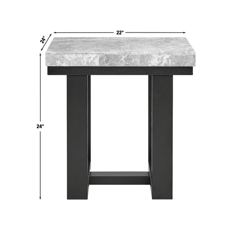 Artemis Gray Marble Top End Table from Steve Silver - Luna Furniture