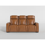 Cyber Black Power Double Reclining Sofa with Center Drop-Down, Cup Holders, Wireless Charger and LED Lighting