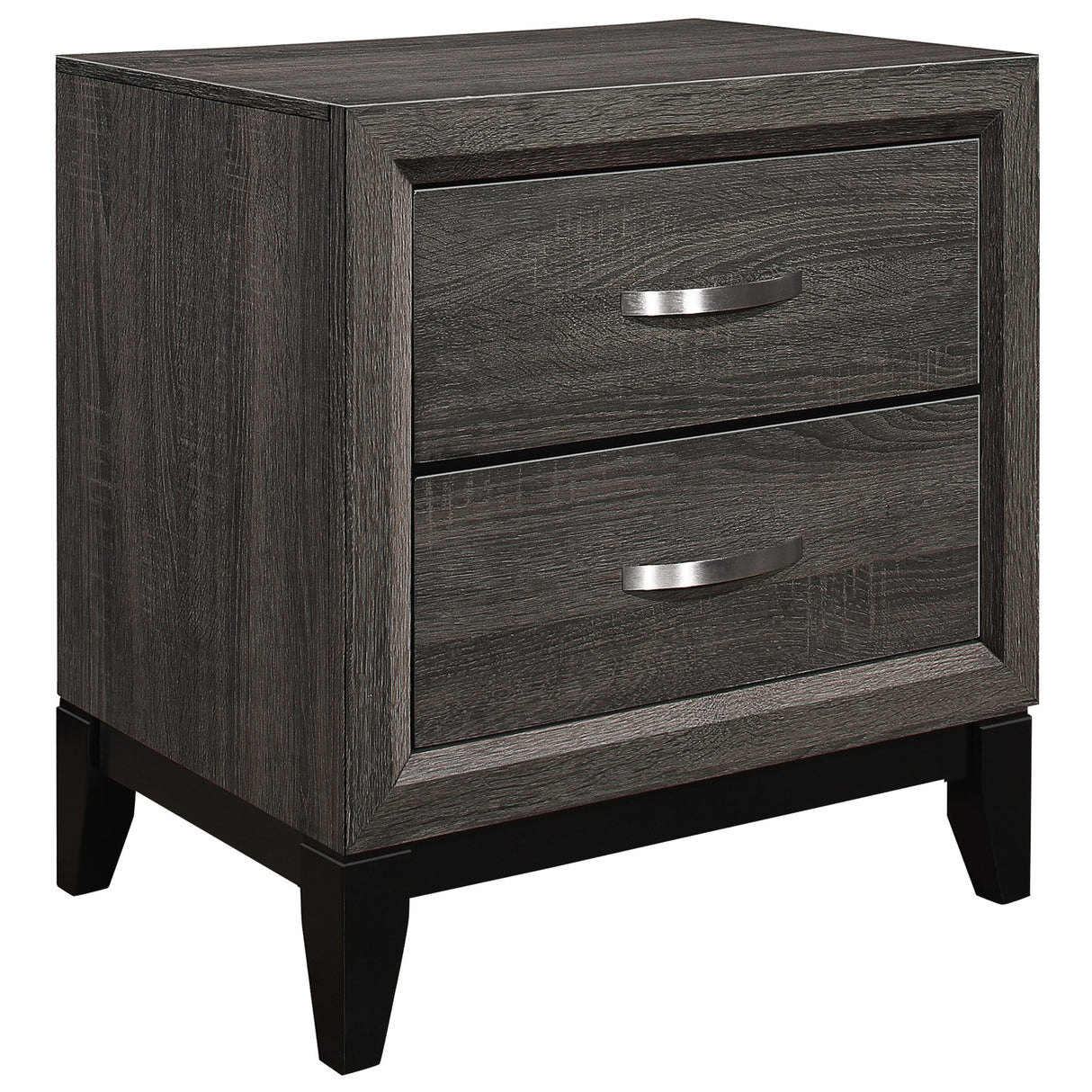 Davi Gray 5-Piece Bedroom Set (Queen Bed, Nightstand, Dresser, Mirror, Chest) from Homelegance - Luna Furniture