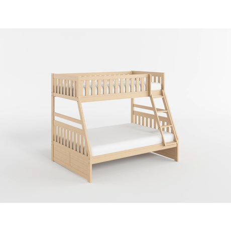 Bartly Pine Twin/Full Bunk Bed with Storage Boxes from Homelegance - Luna Furniture