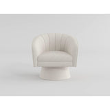 Eve Beige Swivel Chair from Homelegance - Luna Furniture