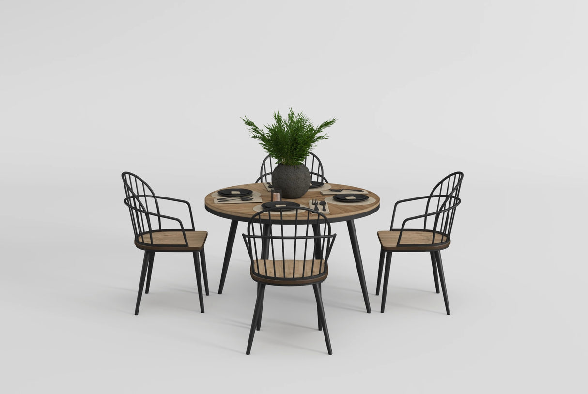 Victoria Espresso/Beige Upholstered Side Chair, Set of 2 from Homelegance - Luna Furniture