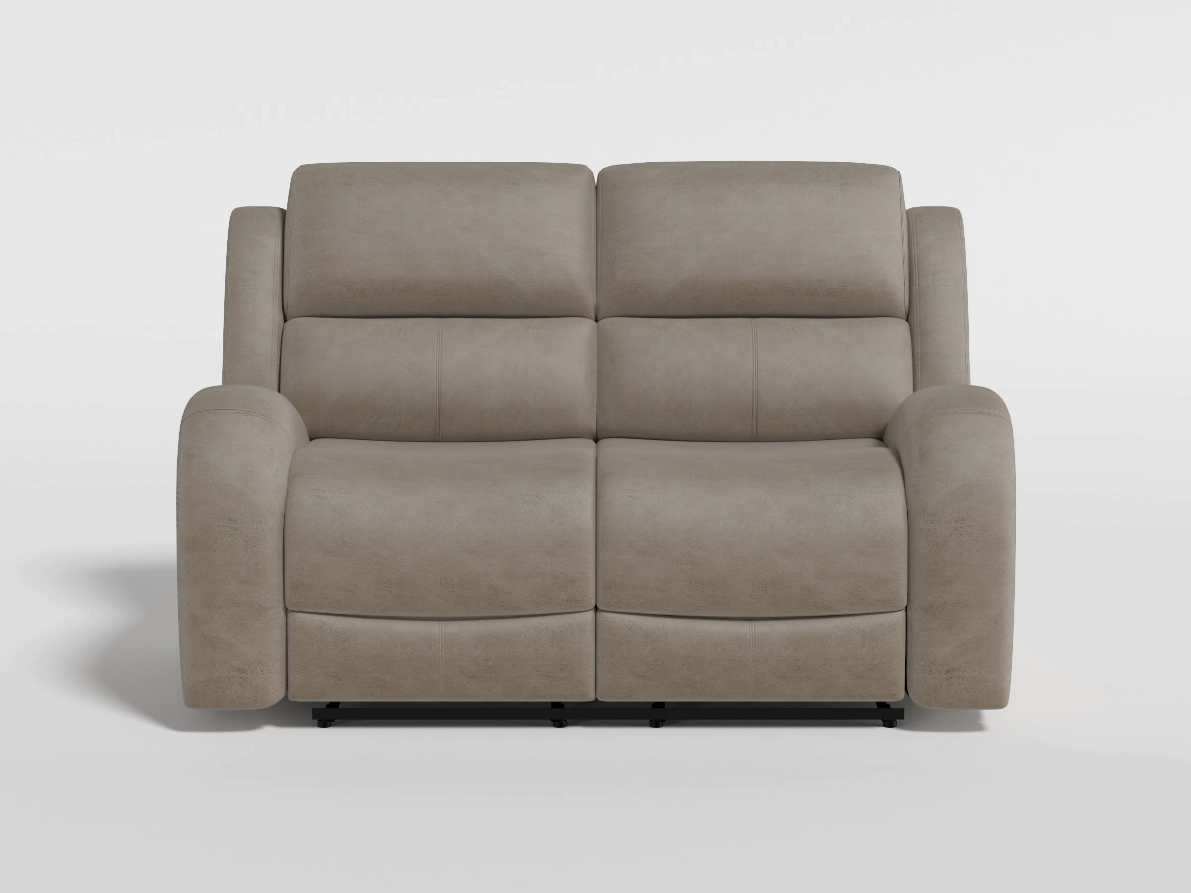 Homelegance Pagosa Gray Double Reclining Loveseat – Luna Furniture