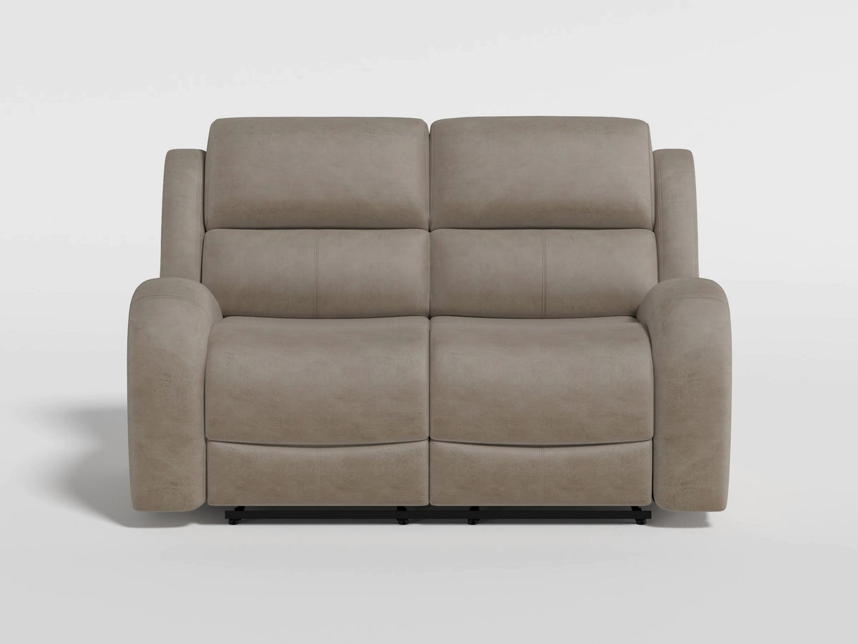Pagosa Gray Double Reclining Loveseat from Homelegance - Luna Furniture