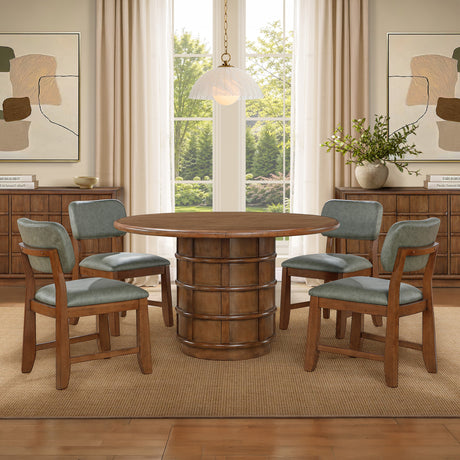 Ventura Green/Brown Side Chair, Set of 2 from Steve Silver - Luna Furniture