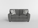 Isabel Dark Gray Loveseat from Homelegance - Luna Furniture