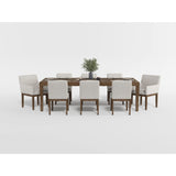 Matisse Brown 9-Piece 102" Extendable Dining Set from Homelegance - Luna Furniture