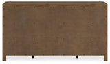 Cabalynn California King Panel Bed with Dresser in Light Brown from Ashley - Luna Furniture