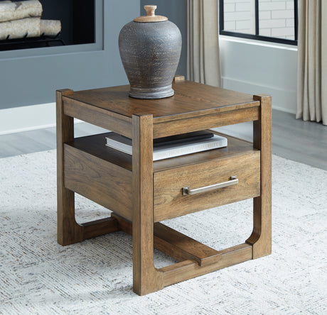 Cabalynn Coffee Table with 1 End Table in Light Brown from Ashley - Luna Furniture