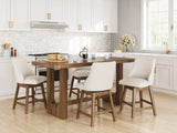 Cabalynn Counter Height Dining Table and 4 Barstools from Ashley - Luna Furniture