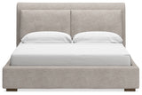 Cabalynn King Upholstered Bed and 2 Nightstands from Ashley - Luna Furniture