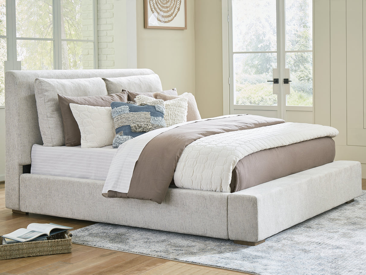 Cabalynn King Upholstered Bed and 2 Nightstands from Ashley - Luna Furniture