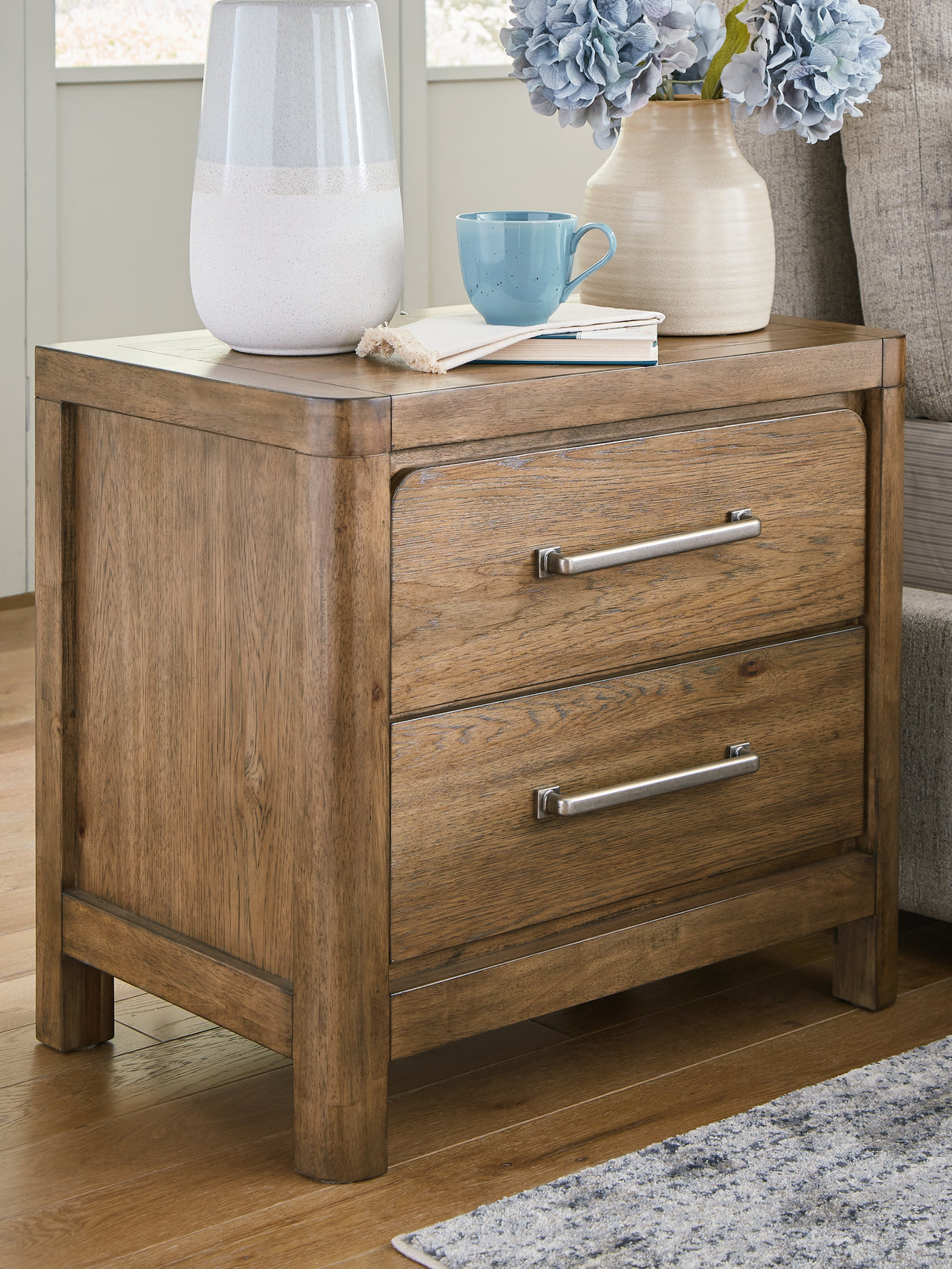 Cabalynn King Upholstered Bed and 2 Nightstands from Ashley - Luna Furniture