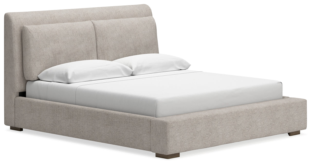 Cabalynn King Upholstered Bed and 2 Nightstands from Ashley - Luna Furniture