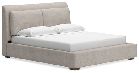 Cabalynn King Upholstered Bed and 2 Nightstands from Ashley Furniture - Luna Furniture