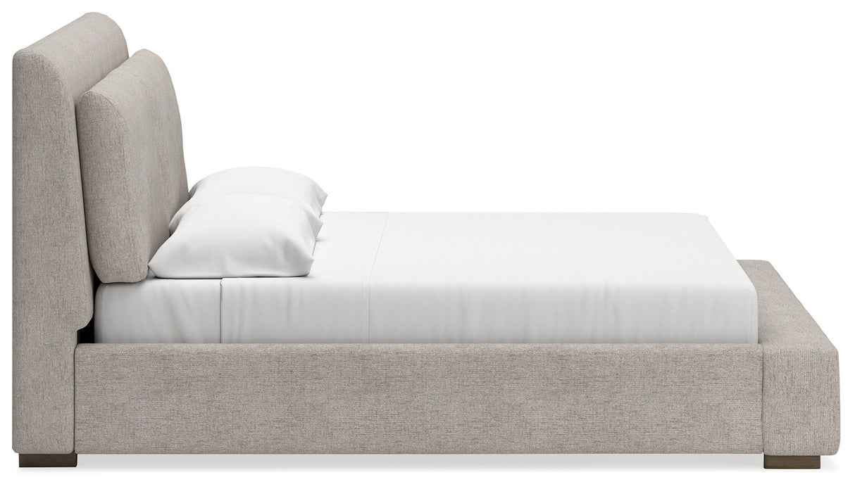 Cabalynn King Upholstered Bed and 2 Nightstands from Ashley - Luna Furniture