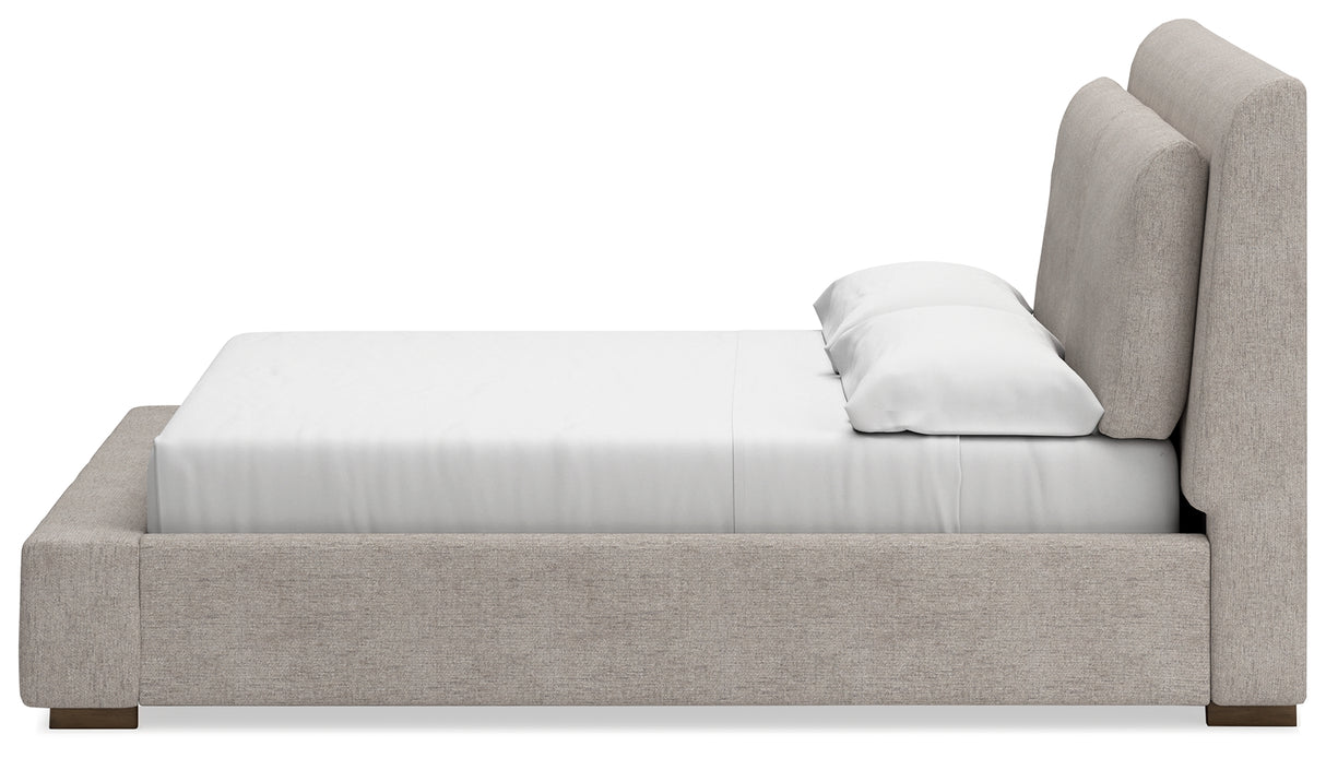 Cabalynn King Upholstered Bed and 2 Nightstands from Ashley - Luna Furniture