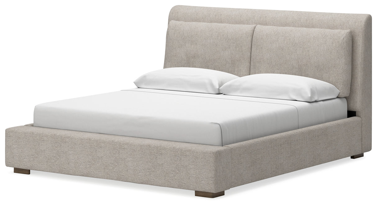 Cabalynn King Upholstered Bed and 2 Nightstands from Ashley - Luna Furniture