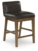 Cabalynn Light Brown Counter Height Barstool, Set of 2 from Ashley - Luna Furniture