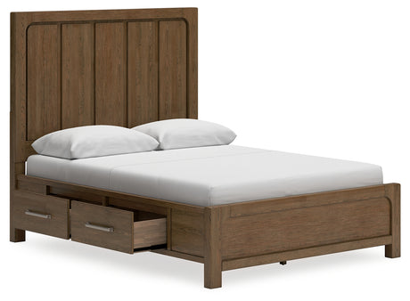 Cabalynn Queen Panel Bed with Dresser in Light Brown from Ashley - Luna Furniture