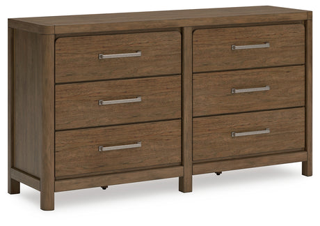 Cabalynn Queen Panel Bed with Dresser in Light Brown from Ashley - Luna Furniture