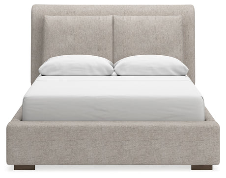 Cabalynn Light Brown Upholstered Platform Bedroom Set from Ashley - Luna Furniture