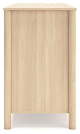 Cabinella Full Platform Bed with Dresser in Tan from Ashley - Luna Furniture