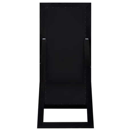 Cadence Black Oak Tempered Glass Full Length Standing Mirror from Coaster - Luna Furniture