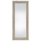 Cadence Gray Tempered Glass Washed Oak Full Length Standing Mirror from Coaster - Luna Furniture