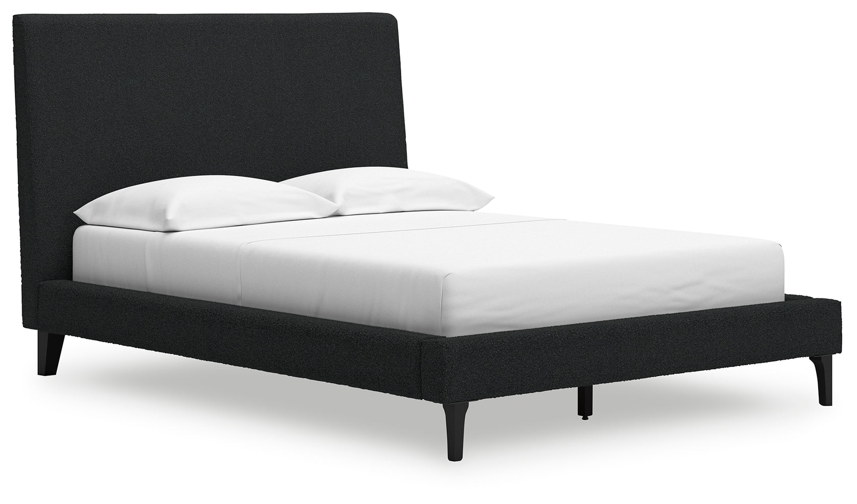 Cadmori Black Full Upholstered Platform Bed from Ashley - Luna Furniture