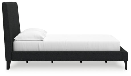 Cadmori Black Full Upholstered Platform Bed from Ashley - Luna Furniture