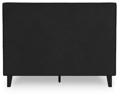 Cadmori Black Full Upholstered Platform Bed from Ashley - Luna Furniture