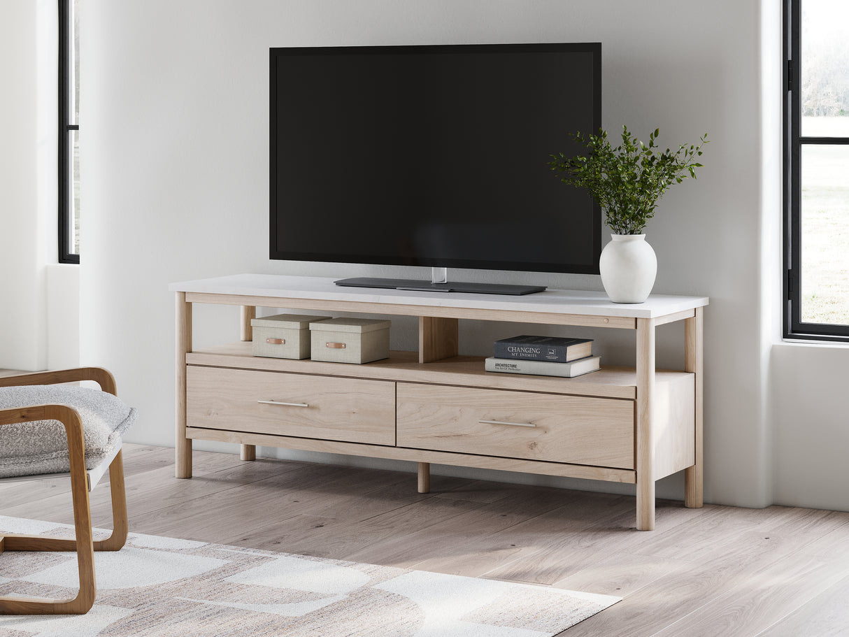 Cadmori Two-tone 71" TV Stand from Ashley - Luna Furniture