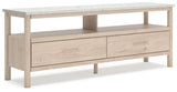 Cadmori Two-tone 71" TV Stand from Ashley - Luna Furniture