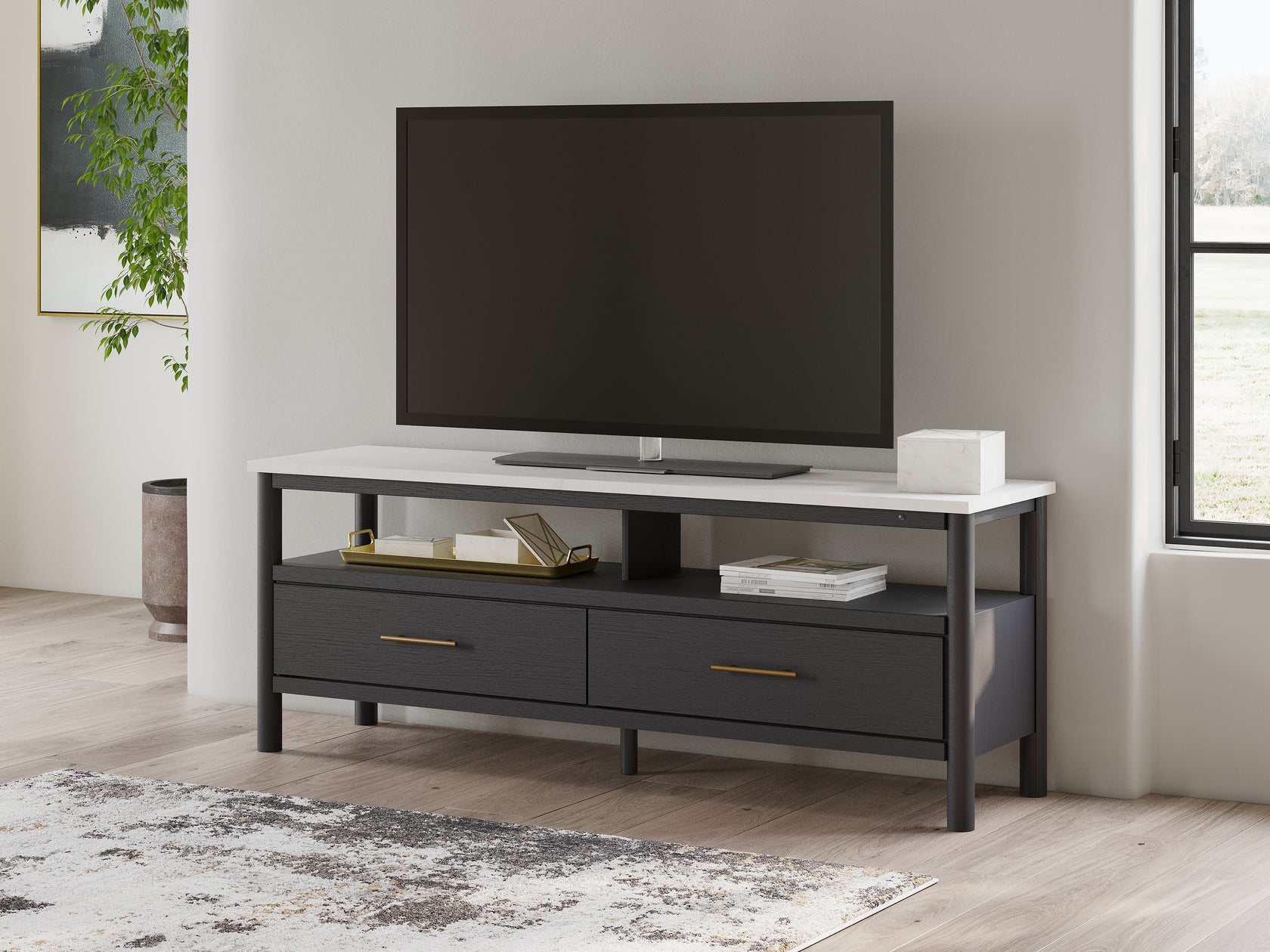 Cadmori Two-tone 71" TV Stand from Ashley - Luna Furniture