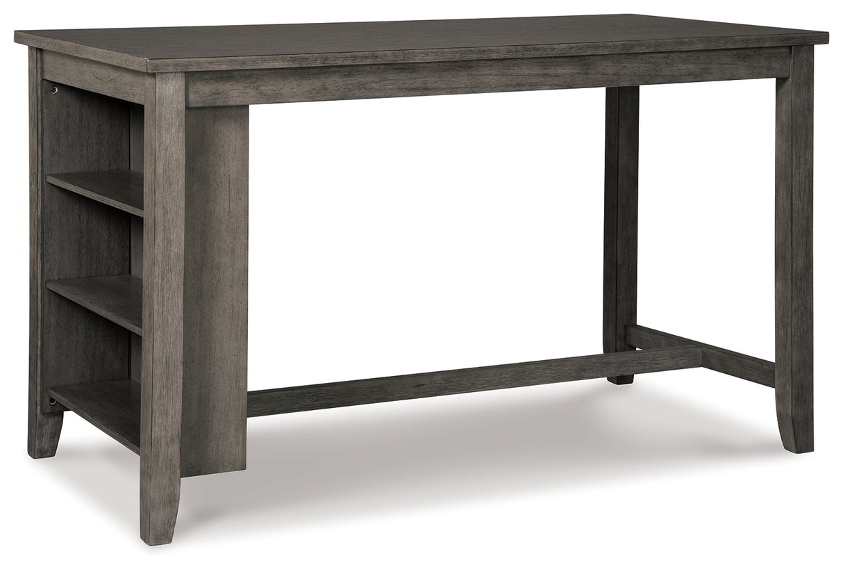 Caitbrook Counter Height Dining Table and 2 Barstools in Gray from Ashley - Luna Furniture