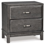 Caitbrook Gray Queen Storage Bed, 2 Chests and 2 Nightstands from Ashley - Luna Furniture